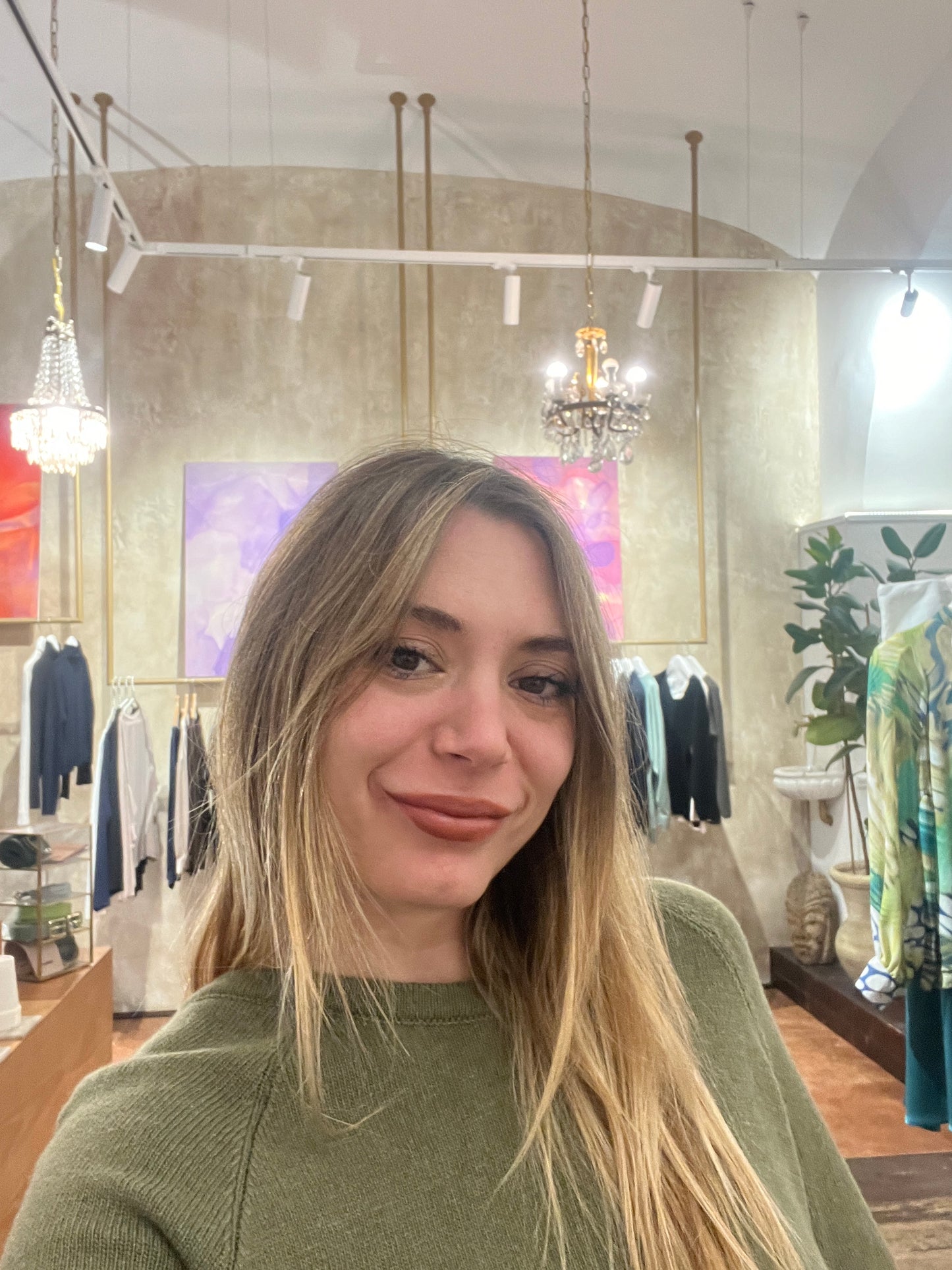 Maglione cashemere verde salvia