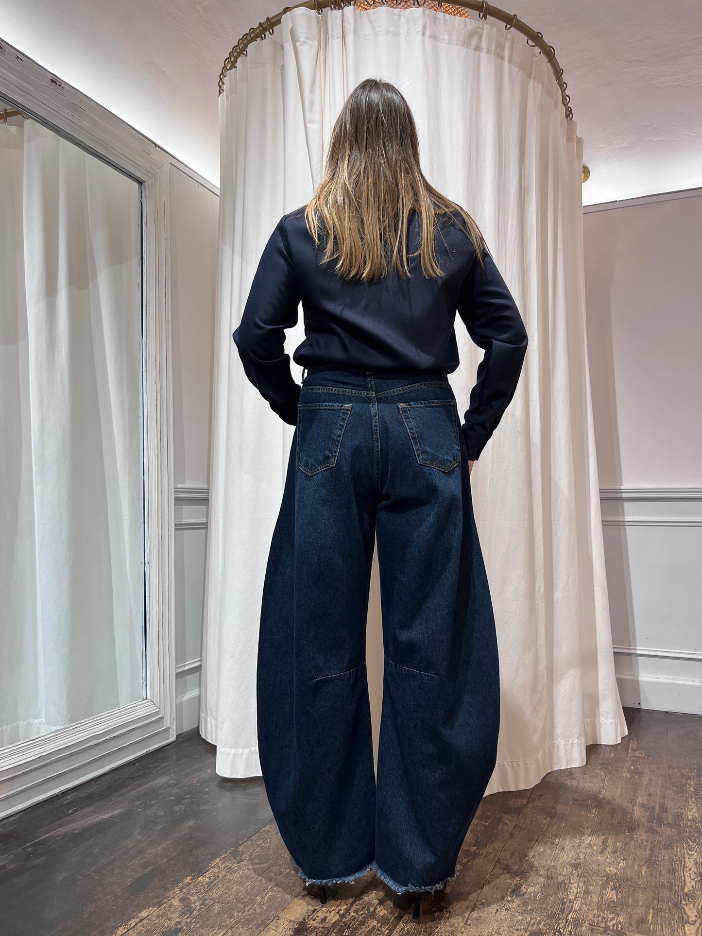 Pantalone balloon jeans