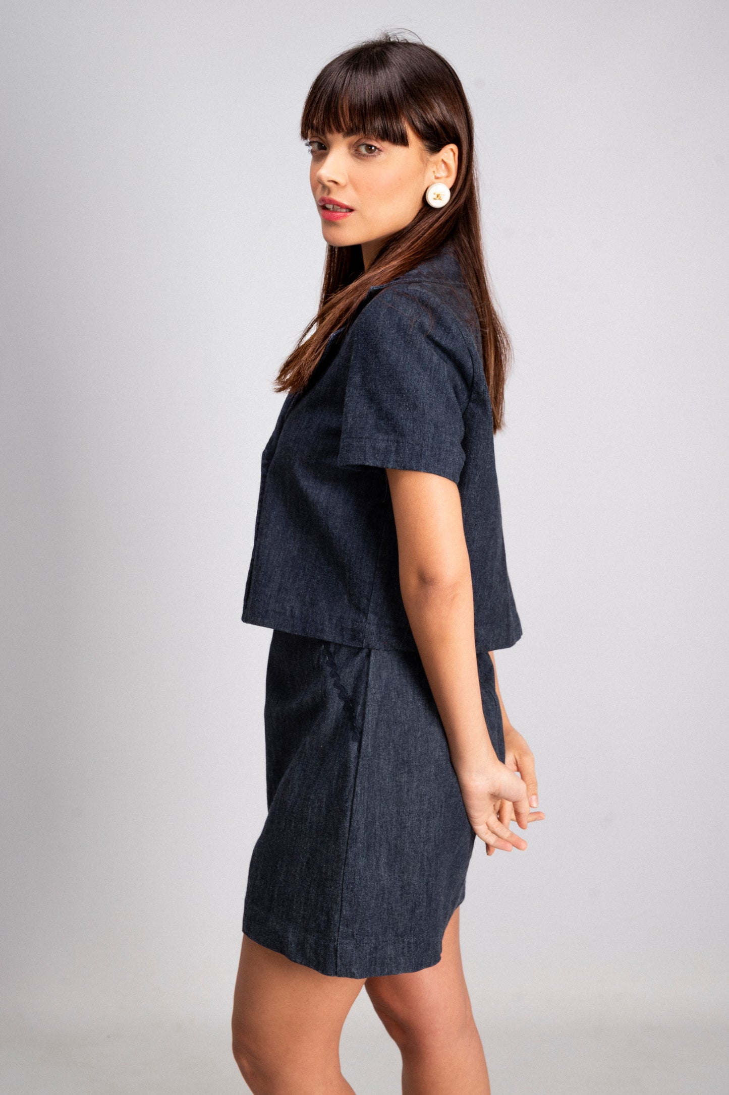 GIACCA CROP JEANS SET