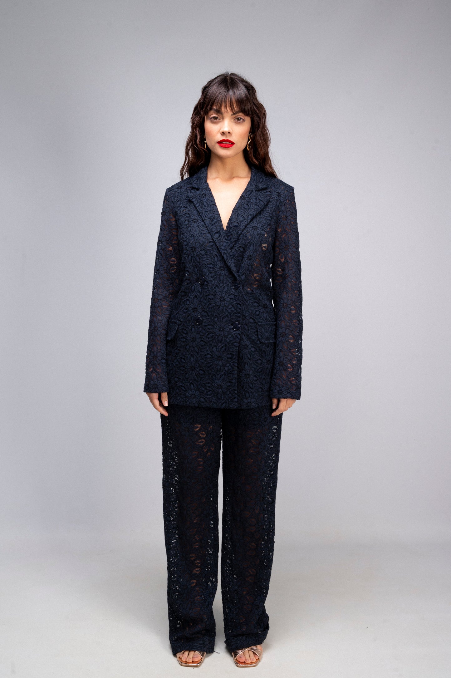 PANTALONE TAILLEUR PIZZO
