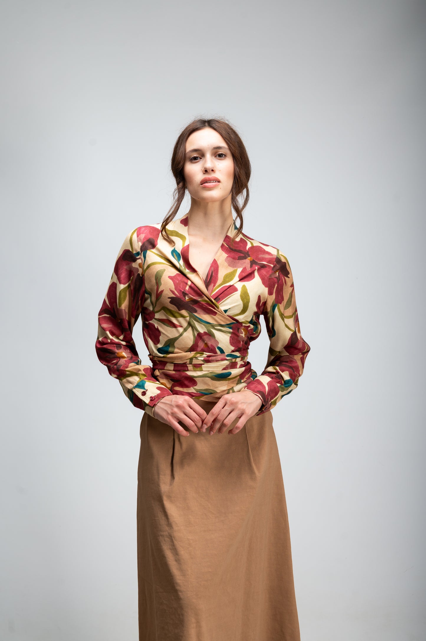 CAMICIA NODO SCALDACUORE FIORI