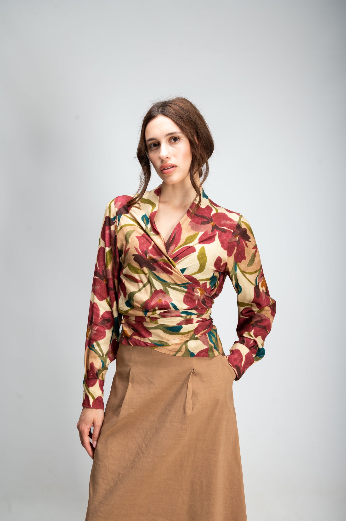 CAMICIA NODO SCALDACUORE FIORI