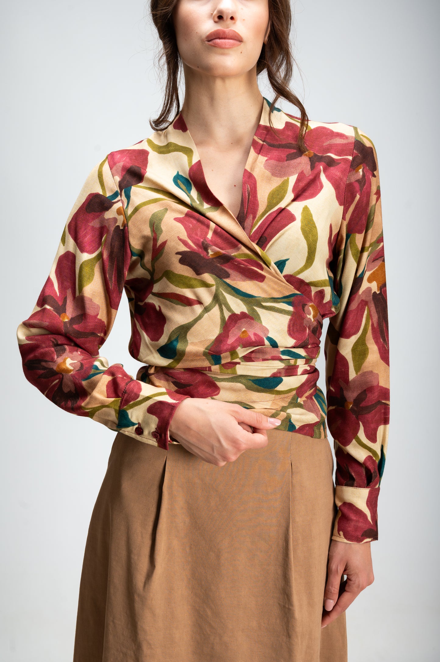 CAMICIA NODO SCALDACUORE FIORI