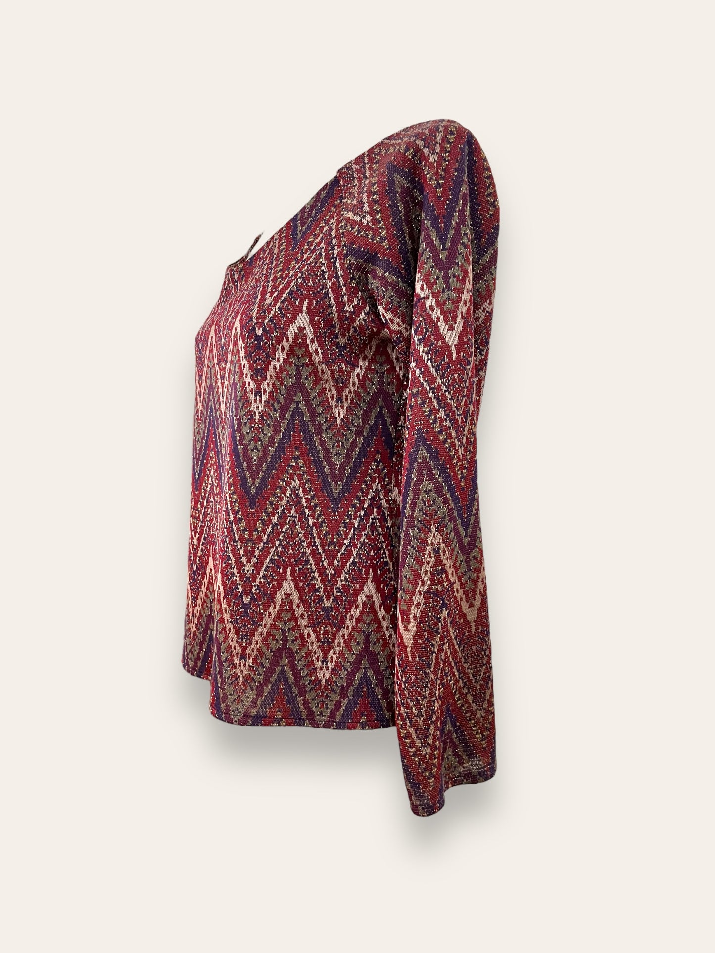Maglia Stampa Missoni Scollo A V - scollo a V e manica lunga