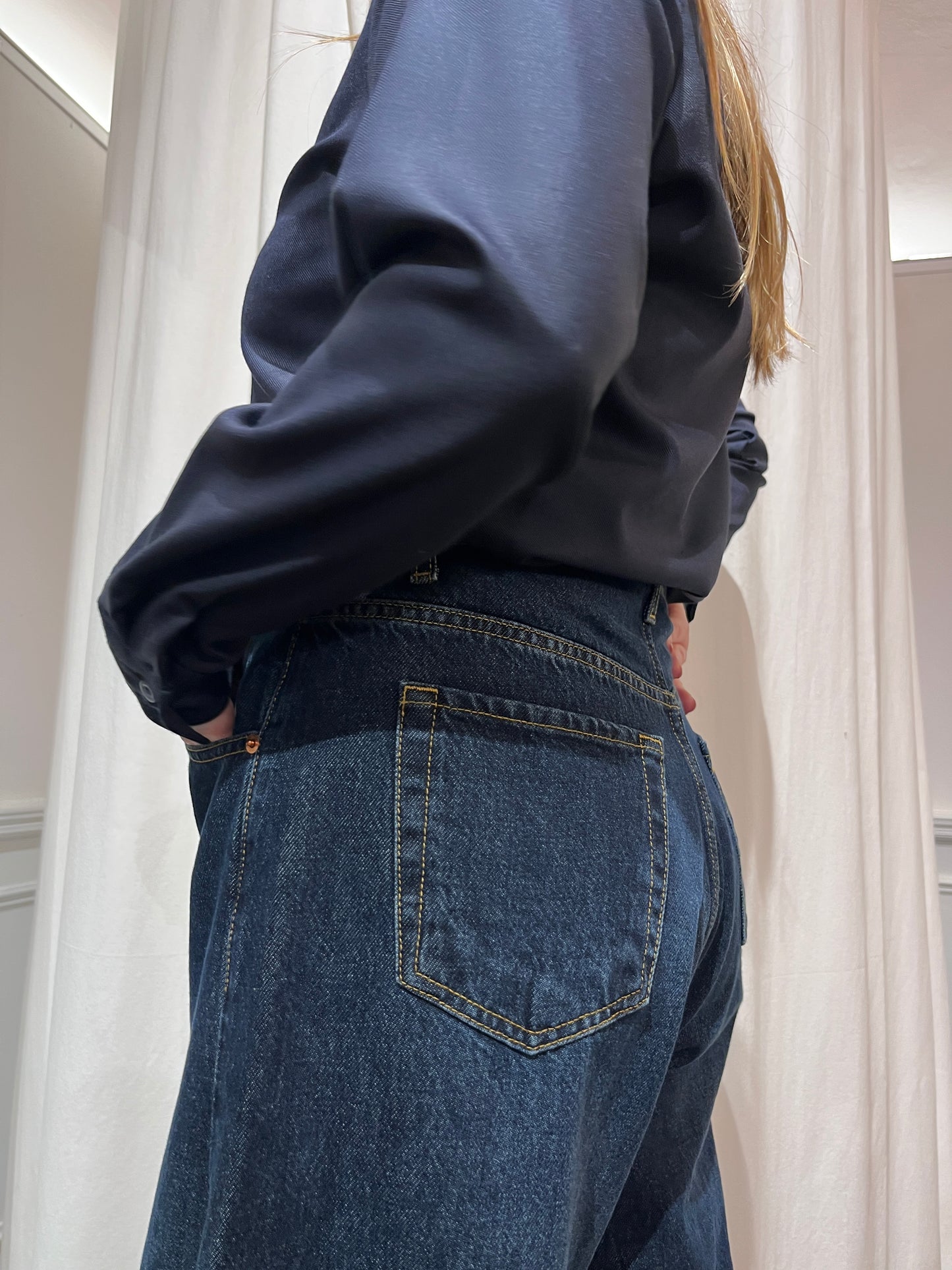 Pantalone balloon jeans