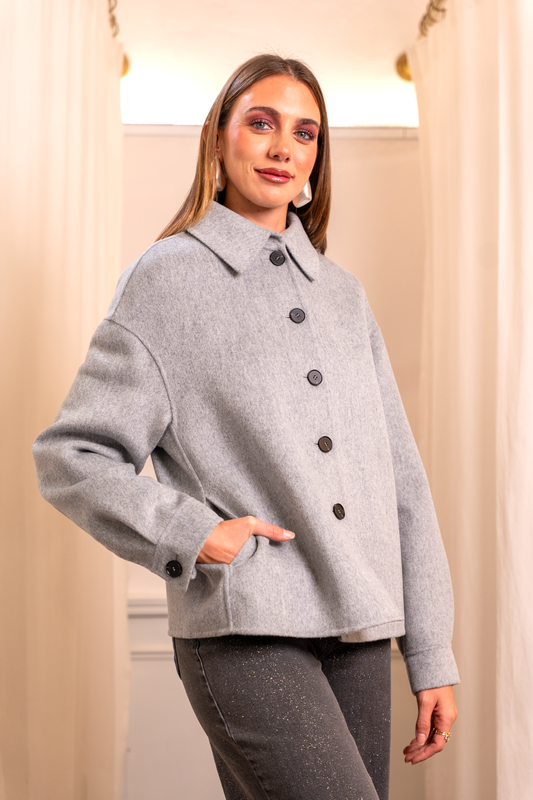 Giacca in lana doppia