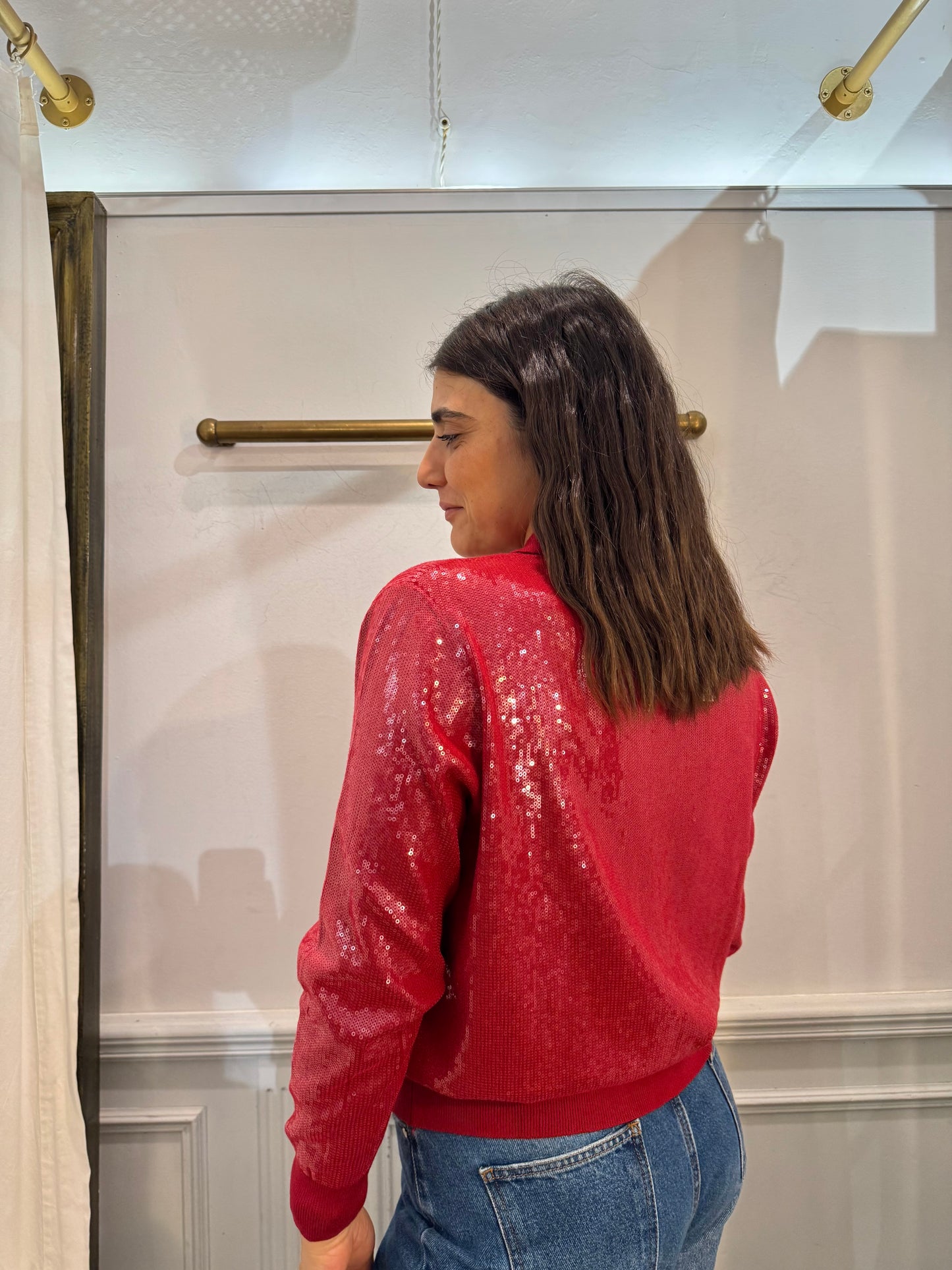 Giacca Cardigan con Paillettes - Eleganza Luminosa