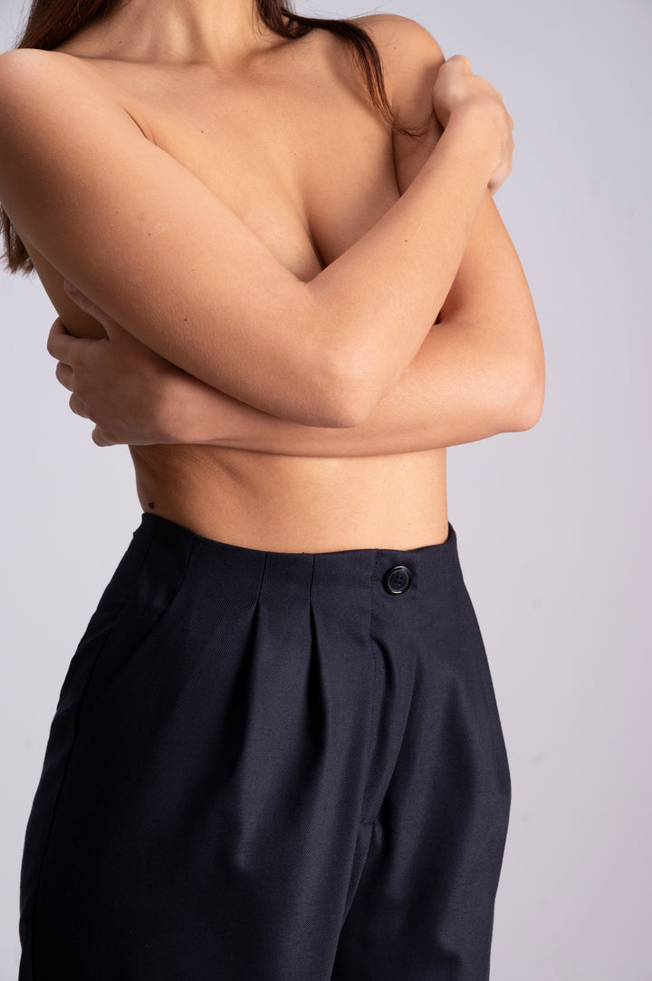 BLUE TAILORED TROUSERS