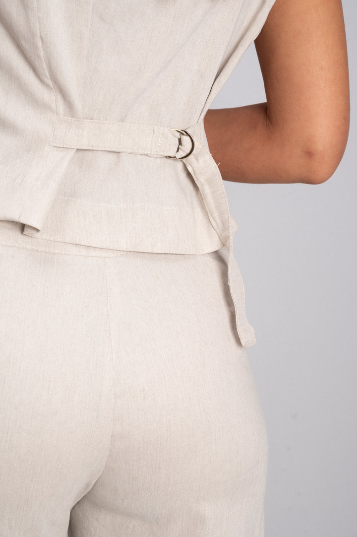 LINEN TAILLEUR VEST