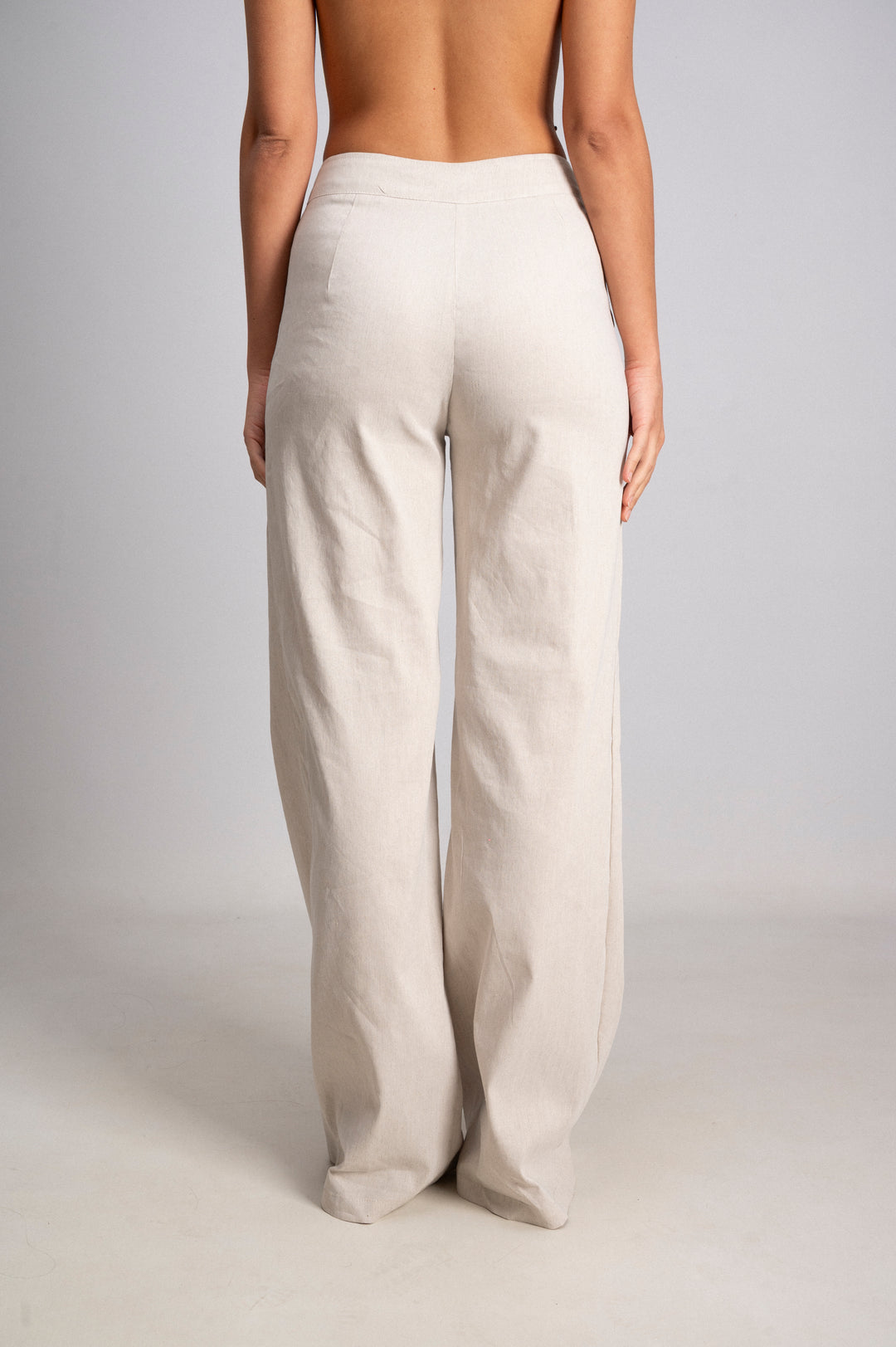 LINEN TAILORED TROUSERS