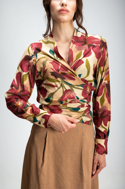 CAMICIA NODO SCALDACUORE FIORI