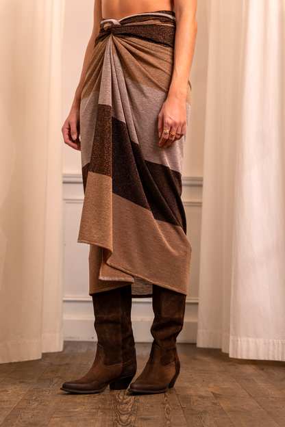 Gonna portafoglio lurex