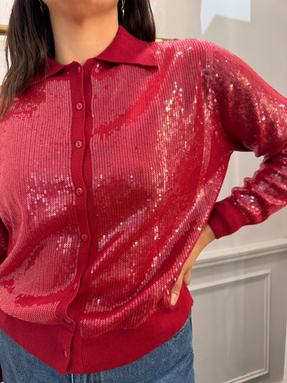 Giacca Cardigan con Paillettes - Eleganza Luminosa