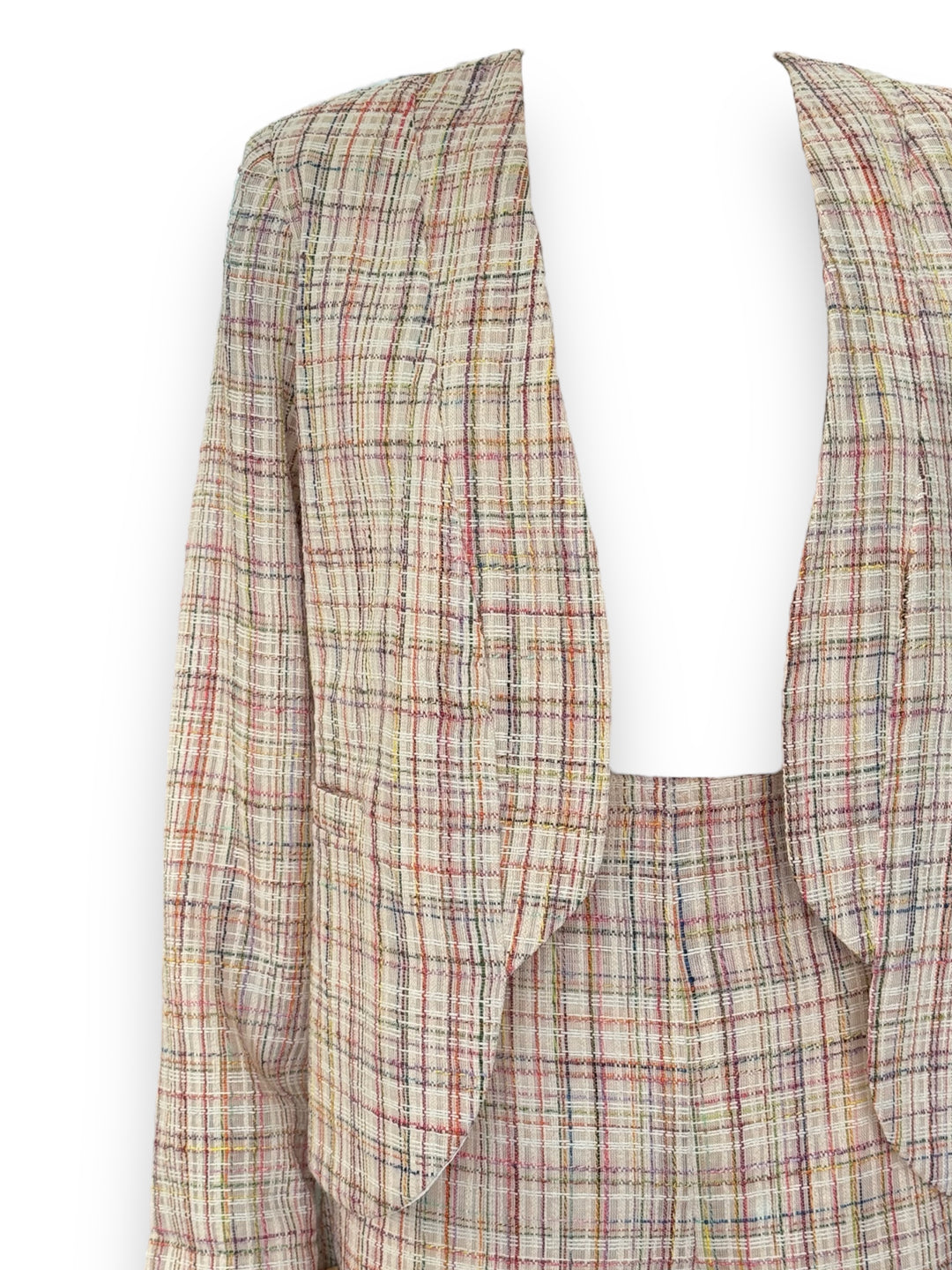 Giacca Modello Vintage - giacca modello Chanel pantalone abbinato a vita alta