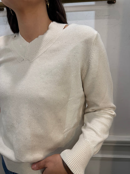 Maglia lurex in Viscosa femminile e calda