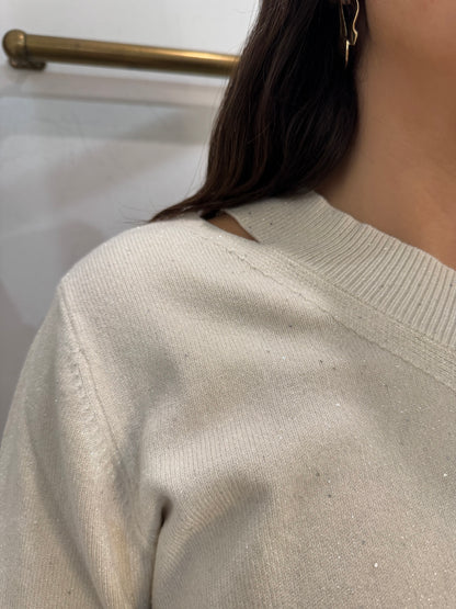 Maglia lurex in Viscosa femminile e calda