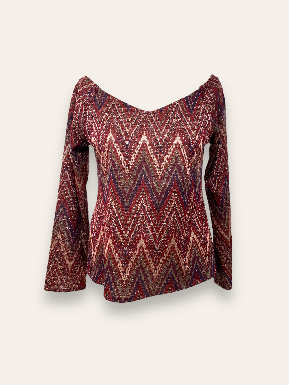 Maglia Stampa Missoni Scollo A V - scollo a V e manica lunga