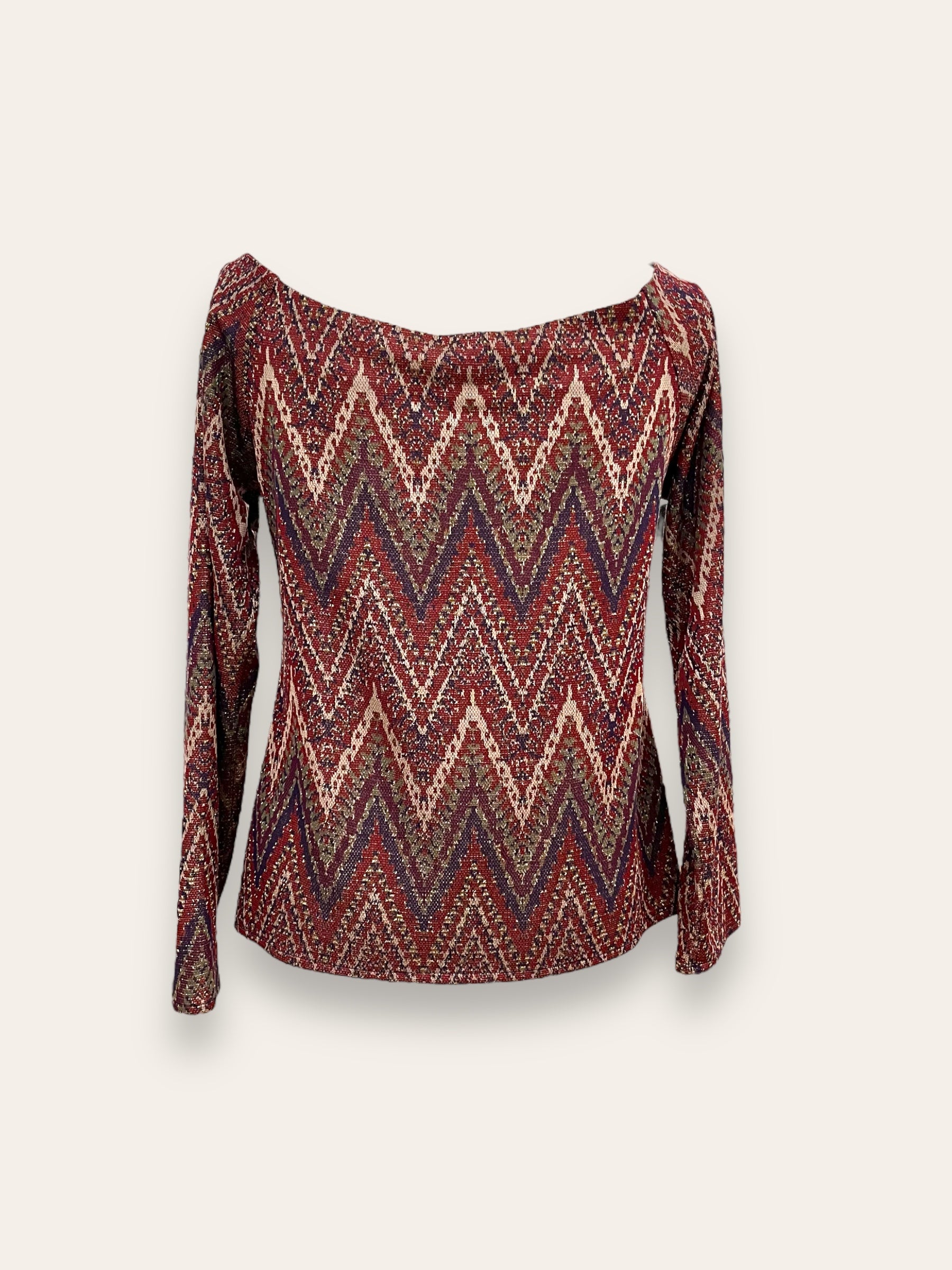 Maglia Stampa Missoni Scollo A V - scollo a V e manica lunga