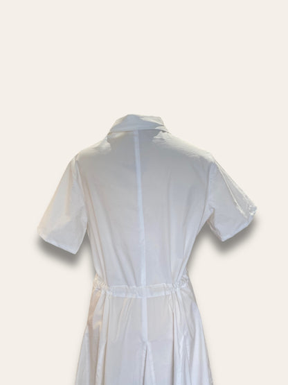 Mini dress camicia bianco - modello camicia