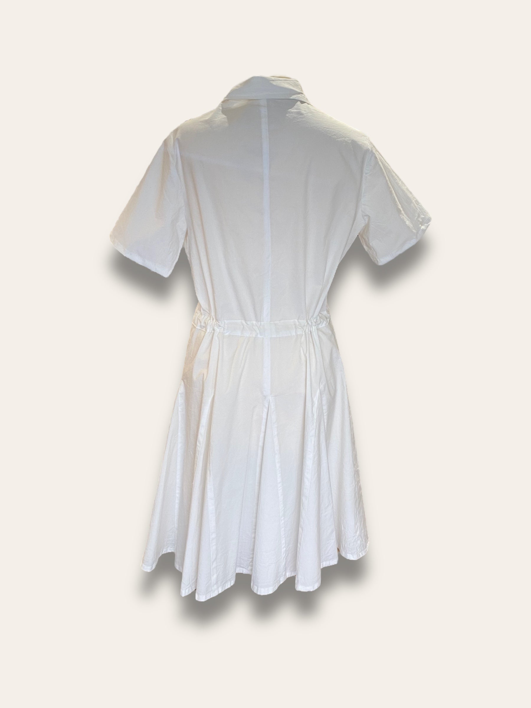 Mini dress camicia bianco - modello camicia