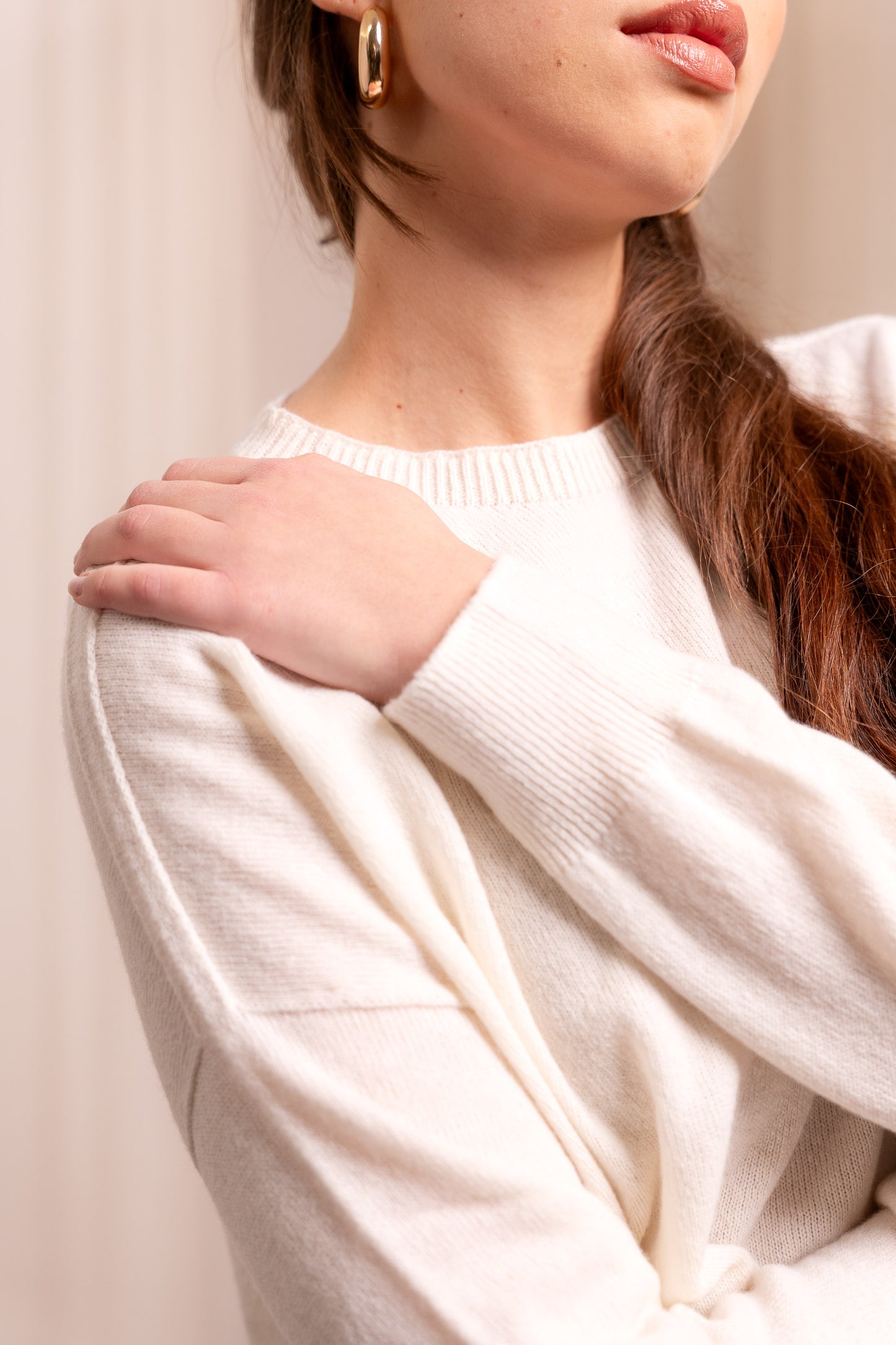 Maglione Oversize Burro in Lana e Cashmere - Artigianale Made in Italy