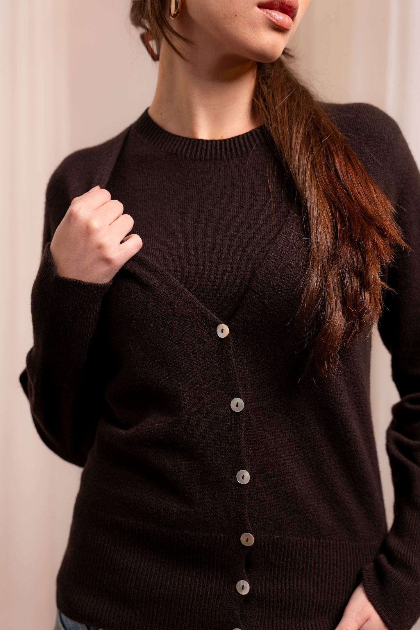 Coordinato Twin Set Lana Cashmere - Cardigan e Top Made in Italy