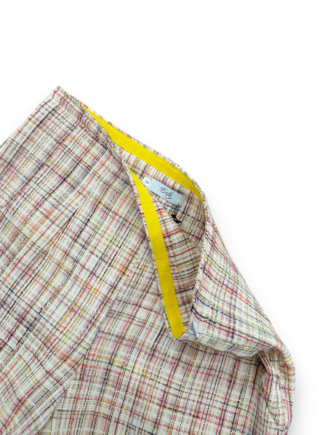 Shorts Modello Vintage A Vita Alta -pantalone modello a vita alta aderente in vita giacca vintage modello Chanel abbinata fodera intera 100% raso di viscosa