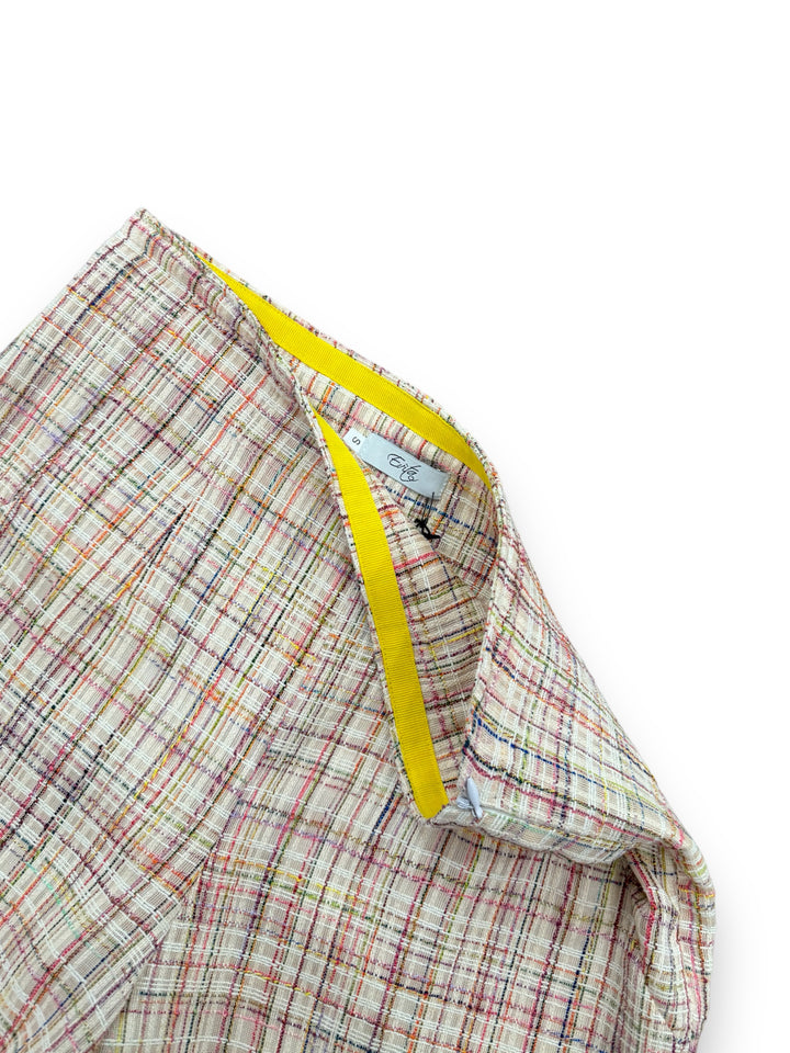 Shorts Modello Vintage A Vita Alta -pantalone modello a vita alta aderente in vita giacca vintage modello Chanel abbinata fodera intera 100% raso di viscosa