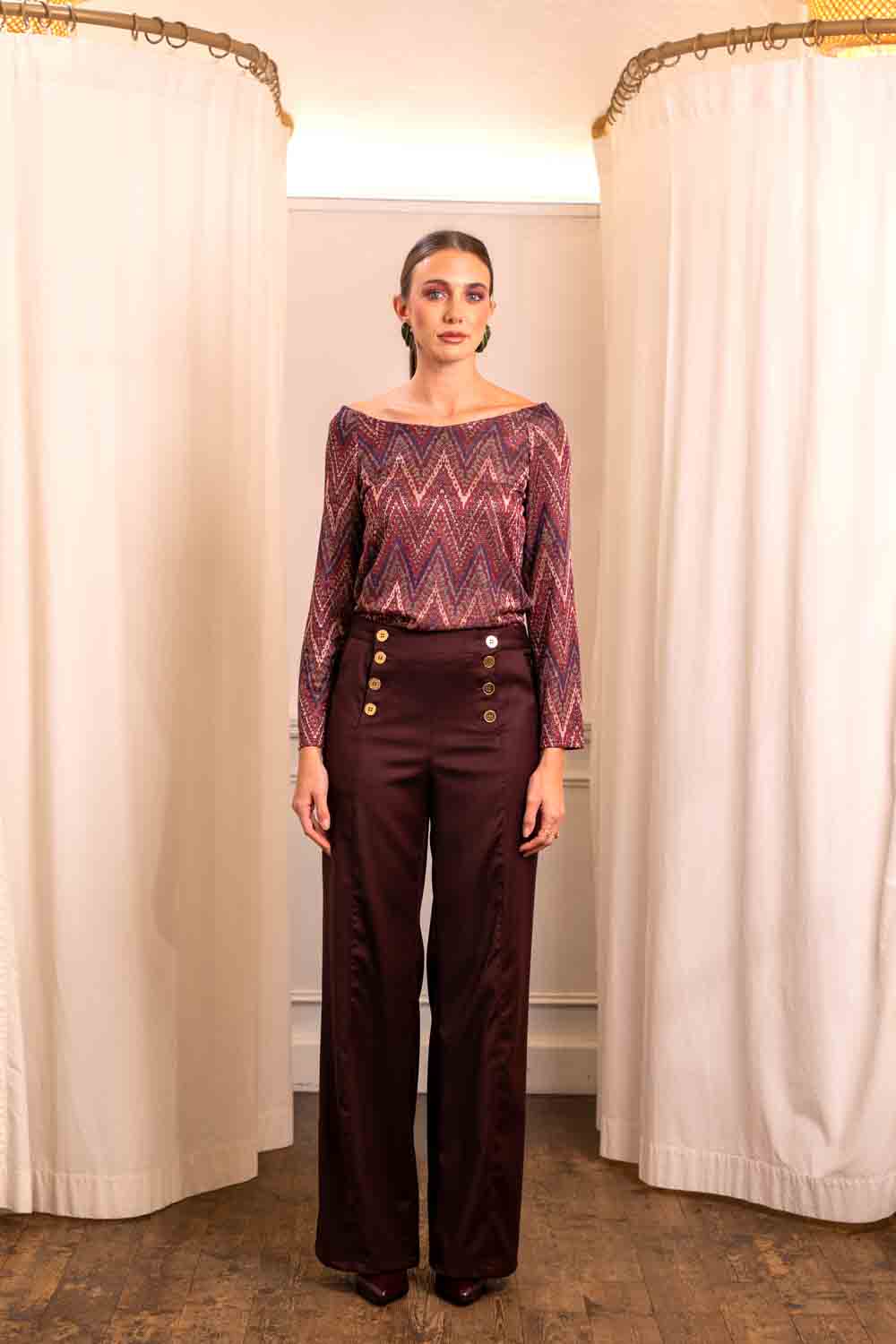 Maglia Stampa Missoni Scollo A V