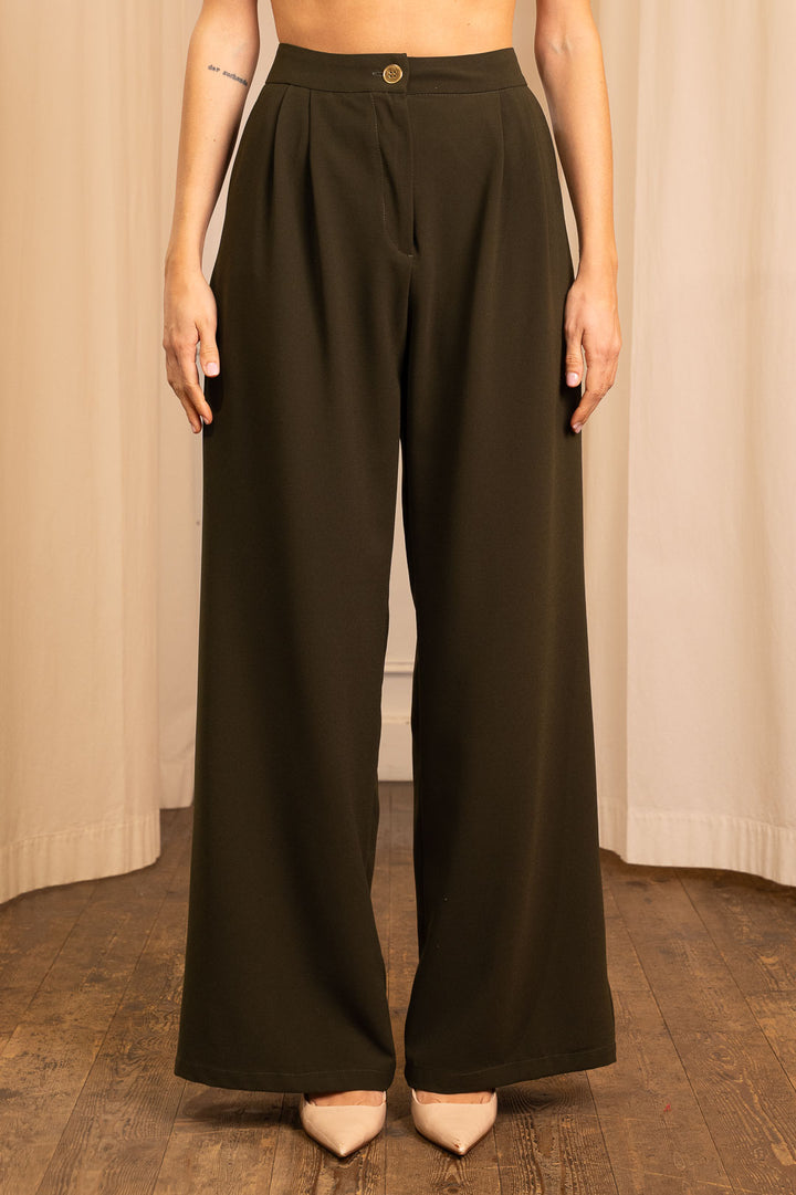 Pantalone Palazzo Pince Verde