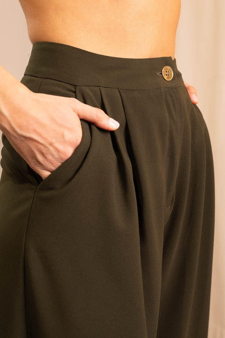 Pantalone Palazzo Pince Verde
