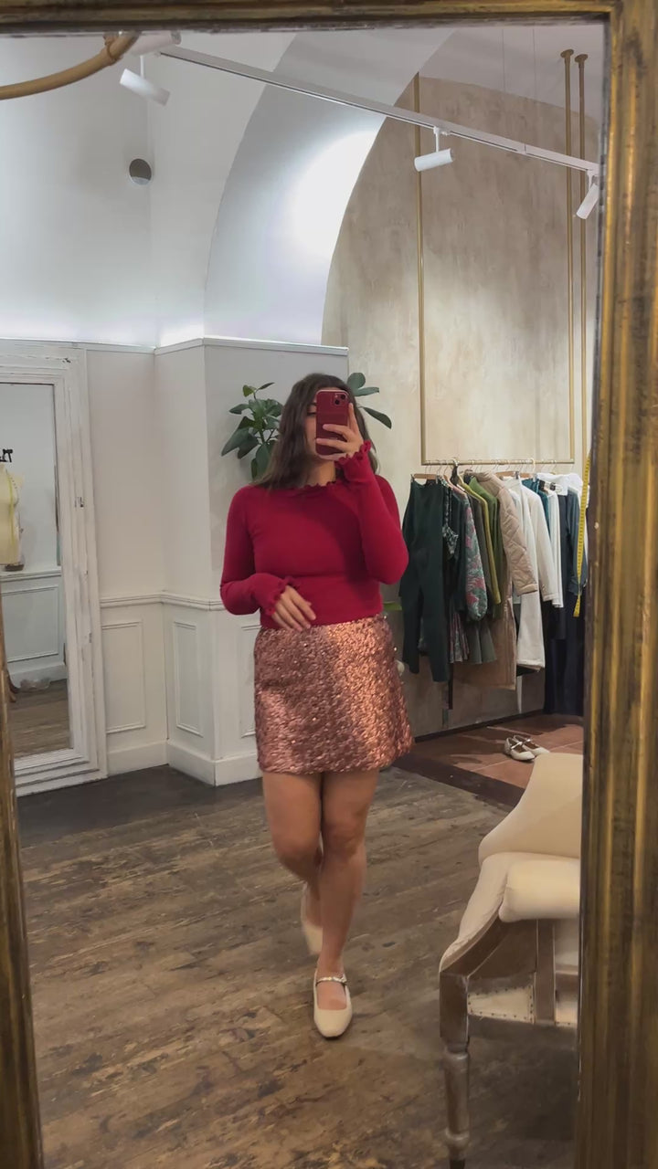 Red Hedgehog Sweater - Sartoria De Angelis